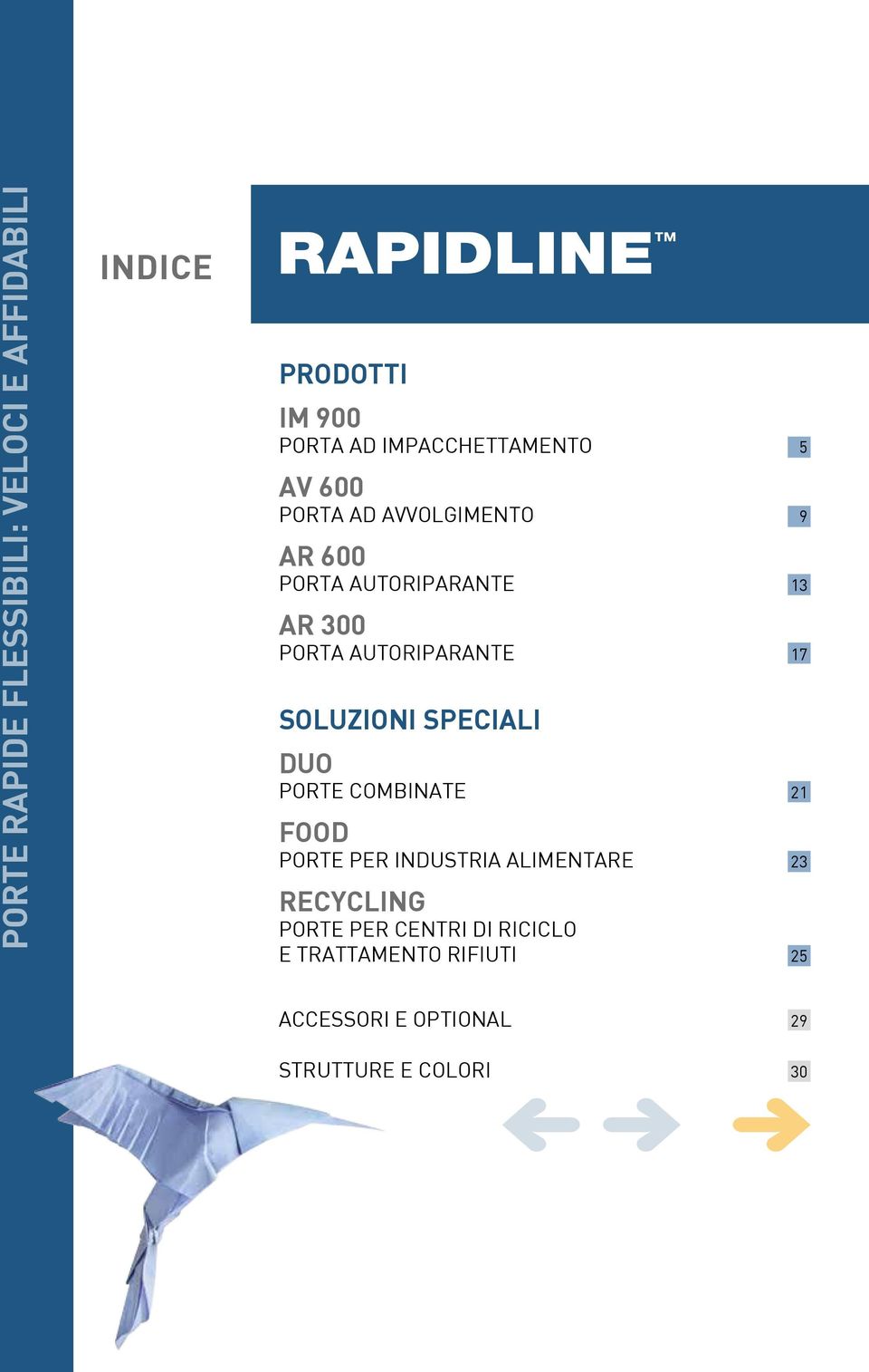 SOLUZIONI SPECIALI DUO PORTE COMBINATE 21 FOOD PORTE PER INDUSTRIA ALIMENTARE 23 RECYCLING