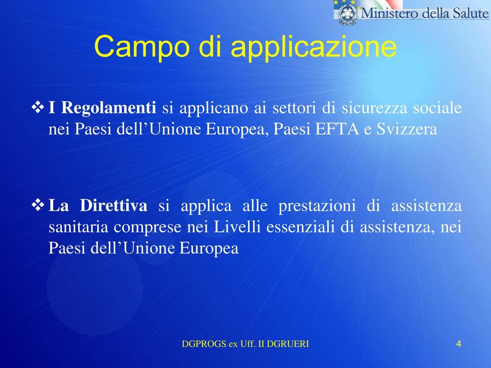 si applica alle prestazioni di assistenza sanitaria comprese nei Livelli