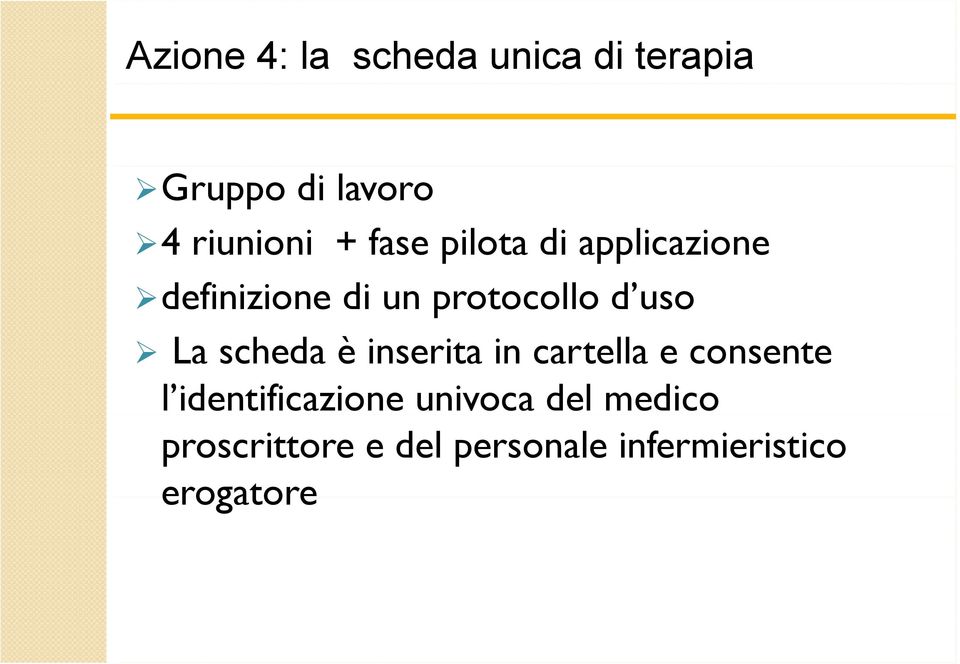 scheda è inserita in cartella e consente l identificazione univoca