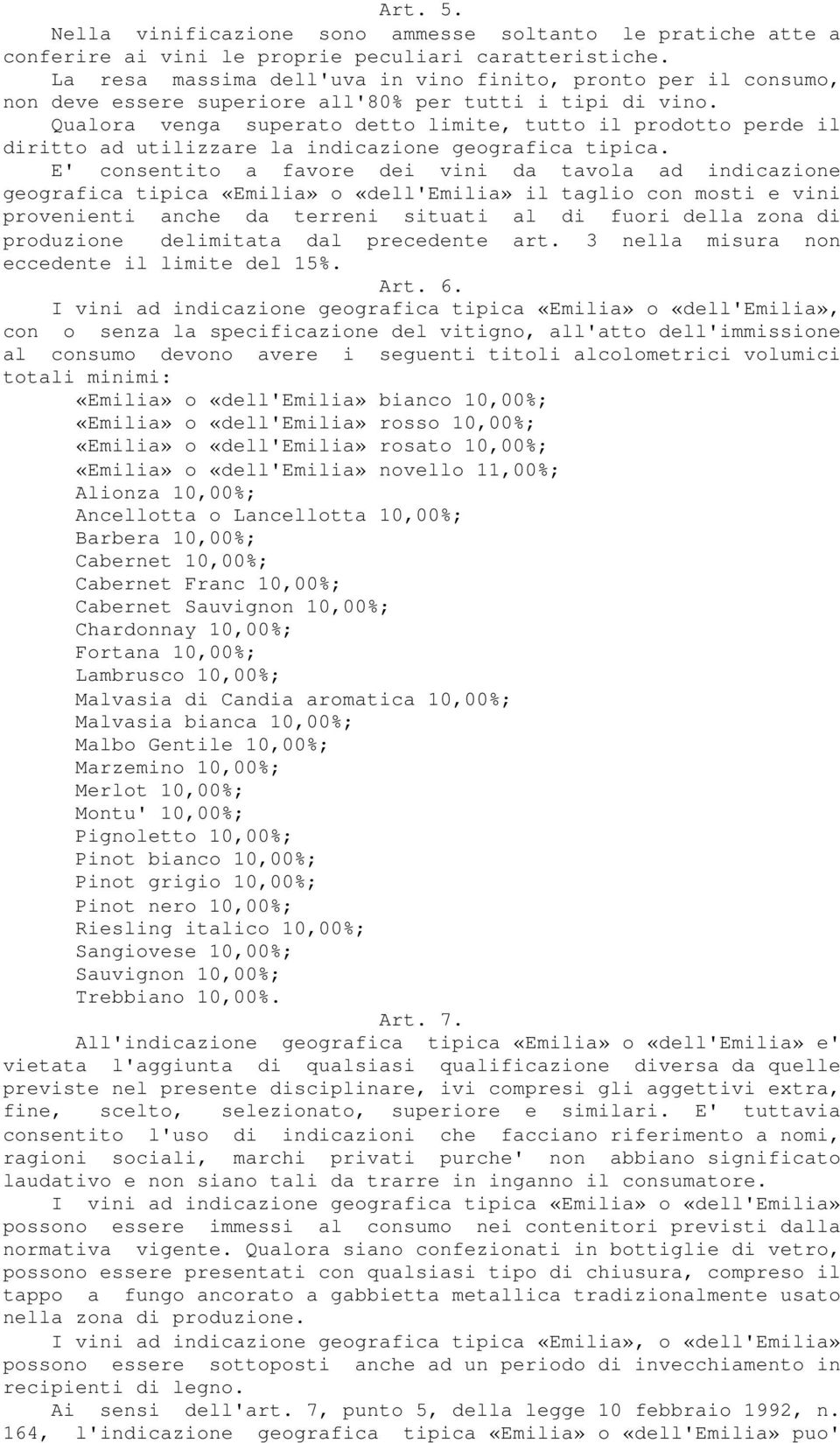 Qualora venga superato detto limite, tutto il prodotto perde il diritto ad utilizzare la indicazione geografica tipica.