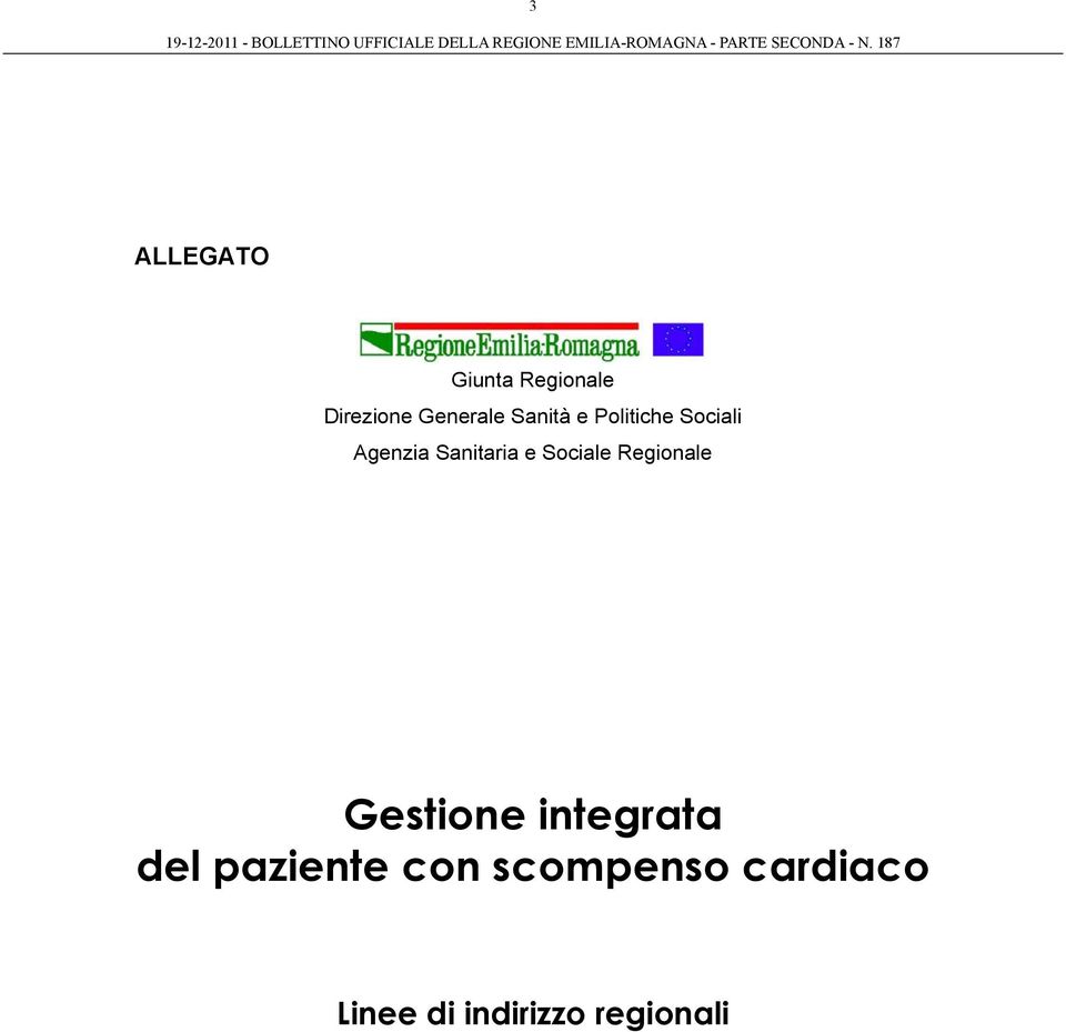 Sociale Regionale Gestione integrata del