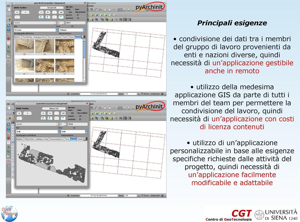 condivisione del lavoro, quindi necessità di un applicazione con costi di licenza contenuti utilizzo di un applicazione personalizzabile