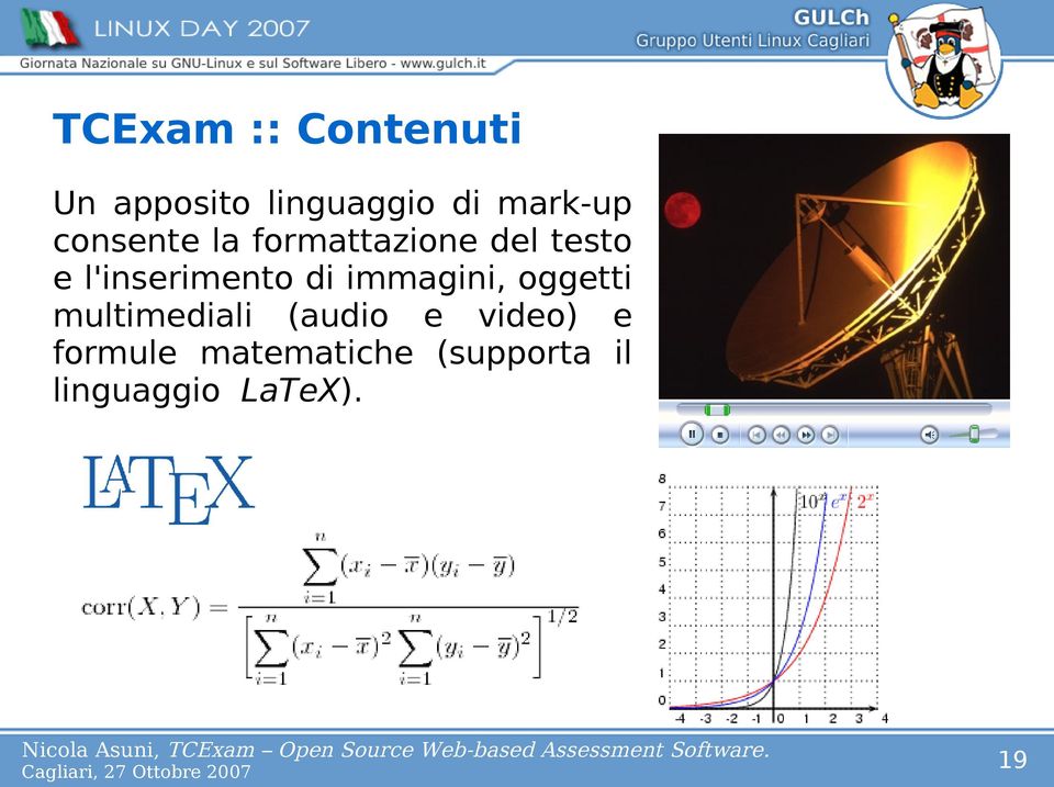 di immagini, oggetti multimediali (audio e video) e