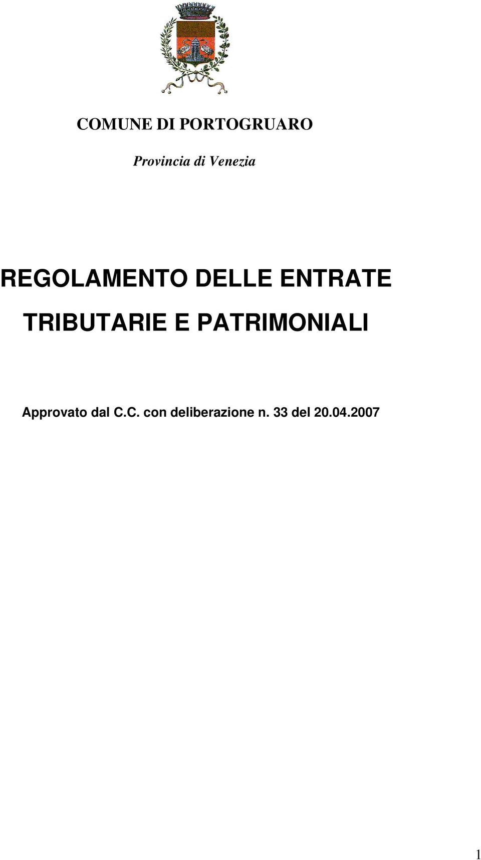 TRIBUTARIE E PATRIMONIALI Approvato