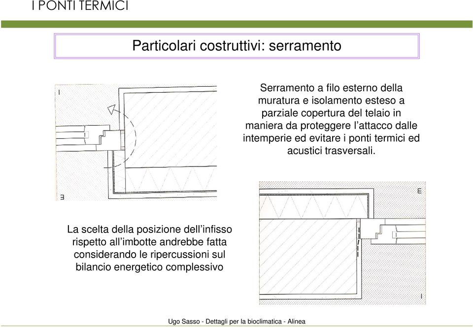 termici ed acustici trasversali.