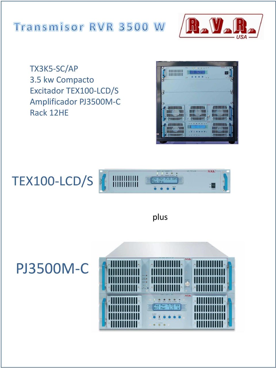 TEX100-LCD/S Amplificador