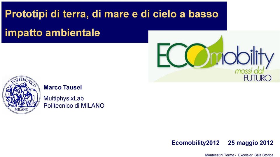 ambientale Ecomobility2012