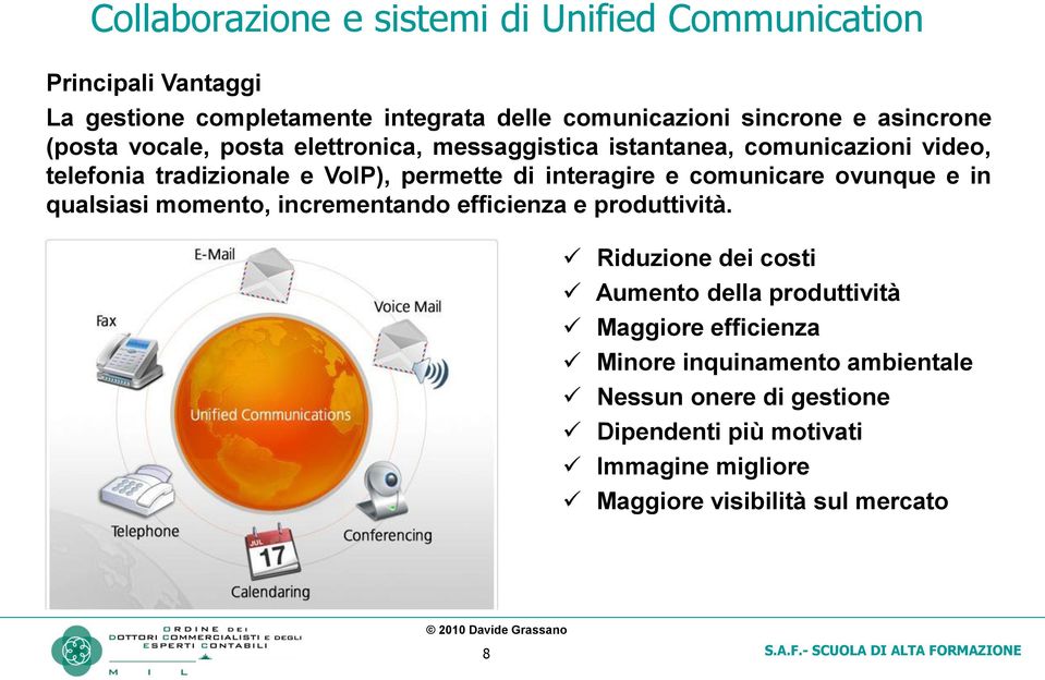 interagire e comunicare ovunque e in qualsiasi momento, incrementando efficienza e produttività.