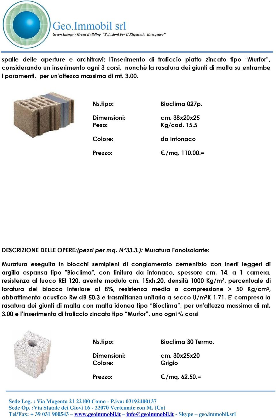 00. Bioclima 027p. cm. 38