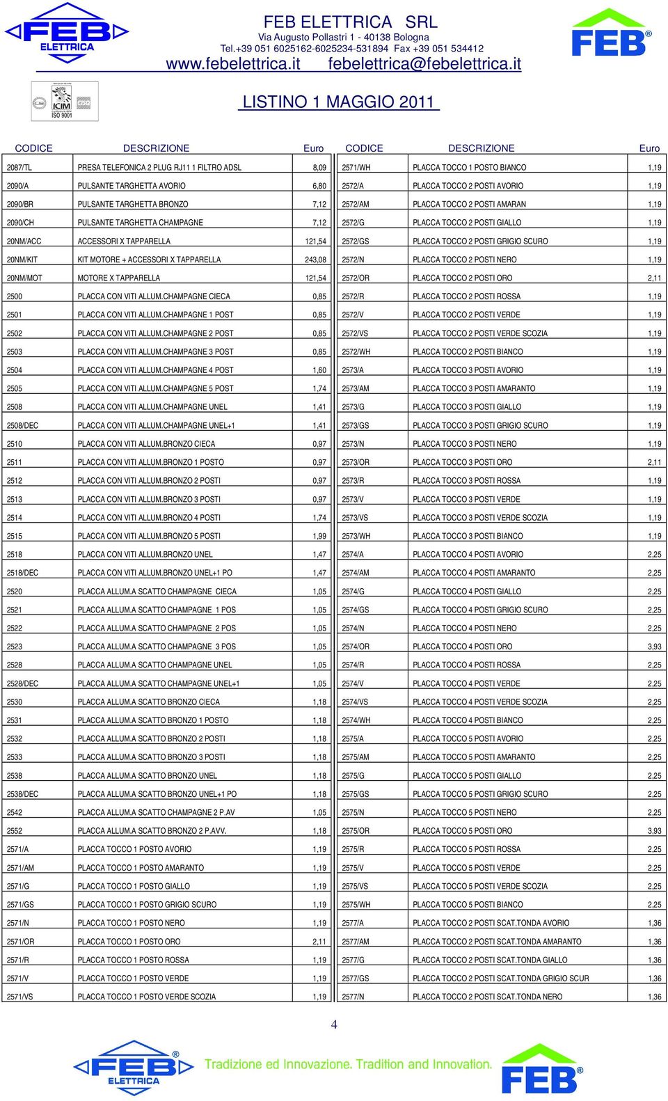 CHAMPAGNE 1 POST 0,85 2502 PLACCA CON VITI ALLUM.CHAMPAGNE 2 POST 0,85 2503 PLACCA CON VITI ALLUM.CHAMPAGNE 3 POST 0,85 2504 PLACCA CON VITI ALLUM.CHAMPAGNE 4 POST 1,60 2505 PLACCA CON VITI ALLUM.