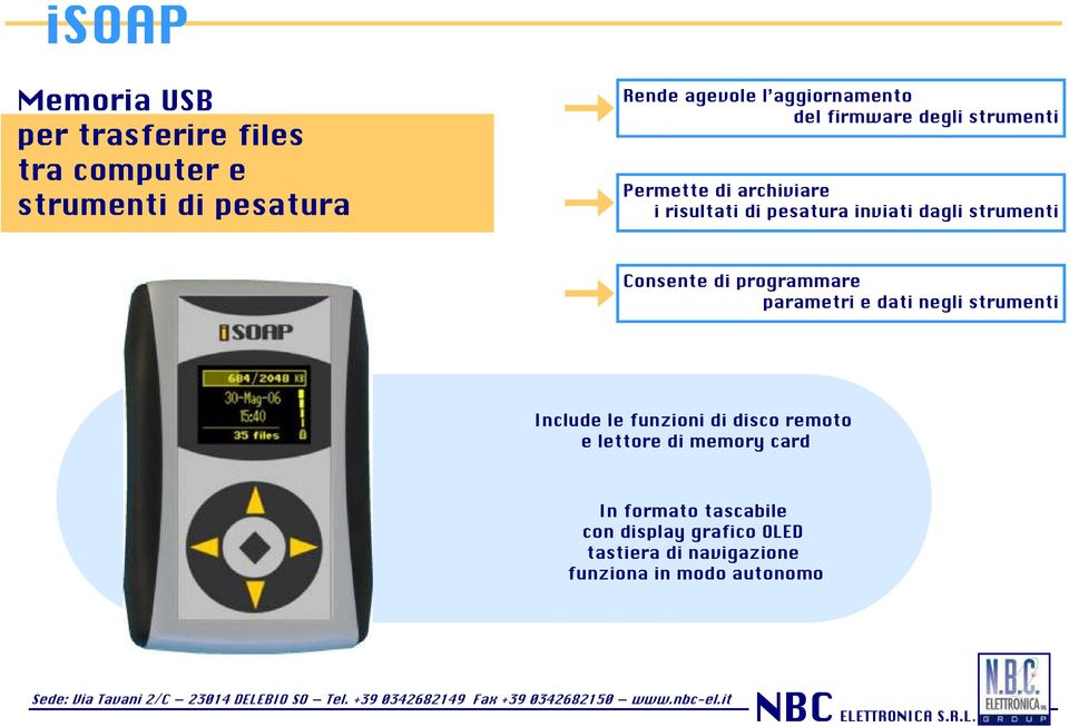 Consente di programmare parametri e dati negli strumenti Include le funzioni di disco remoto e lettore