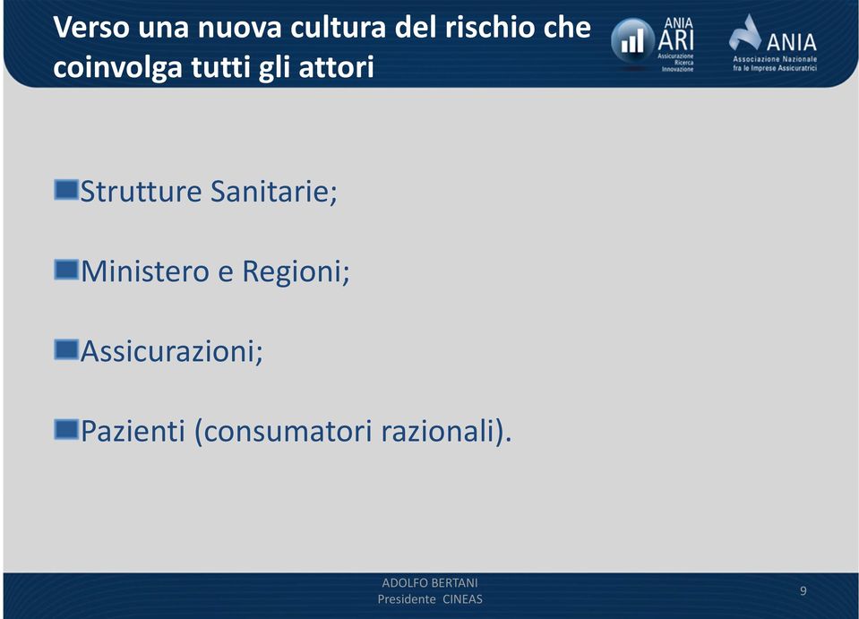 Sanitarie; Ministero e Regioni;