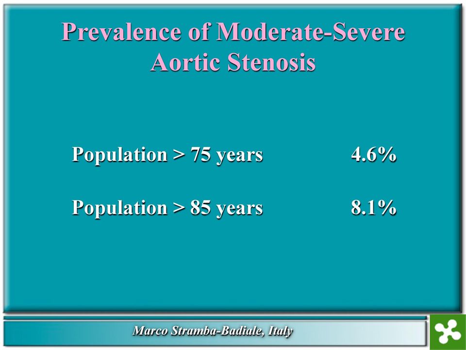 Stenosis Population > 75