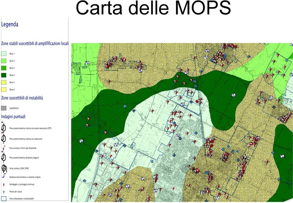 & ÛÚÜ Prova penetrometrica statica con piezocono Prova sismica in foro tipo Downhole ÙÜÓ Ó L 6 6 6 «ª J Prova penetrometrica dinamica