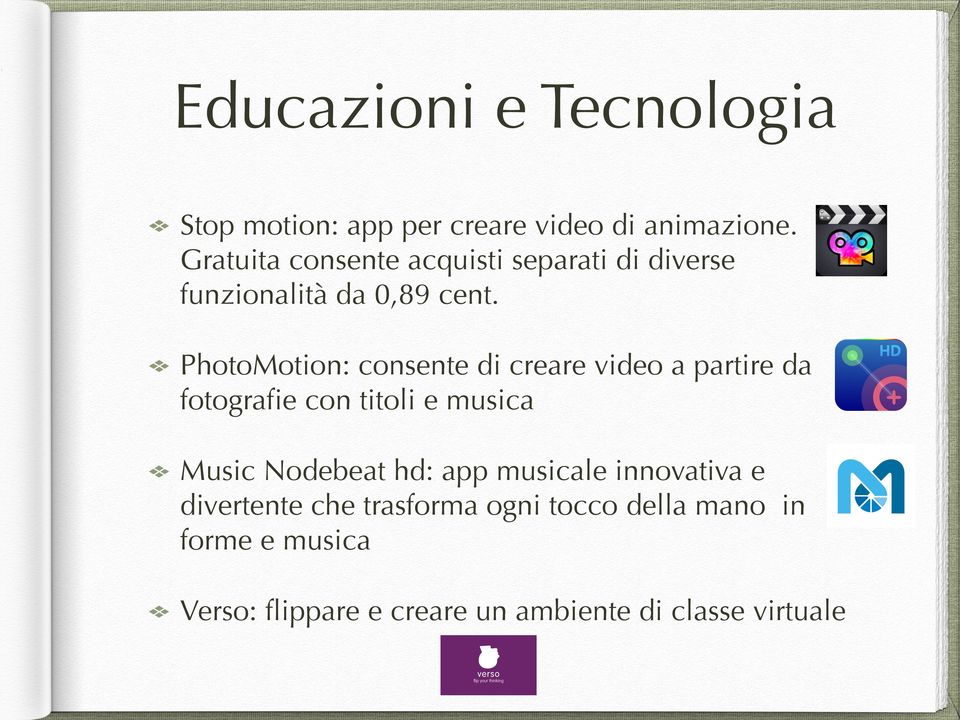 PhotoMotion: consente di creare video a partire da fotografie con titoli e musica Music Nodebeat