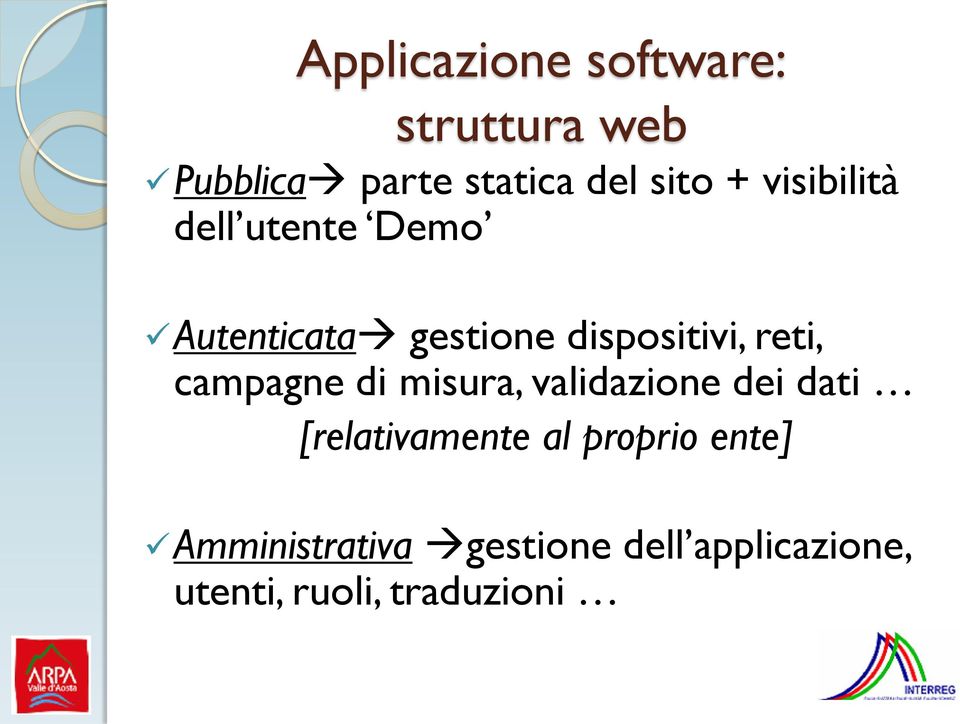 campagne di misura, validazione dei dati [relativamente al proprio