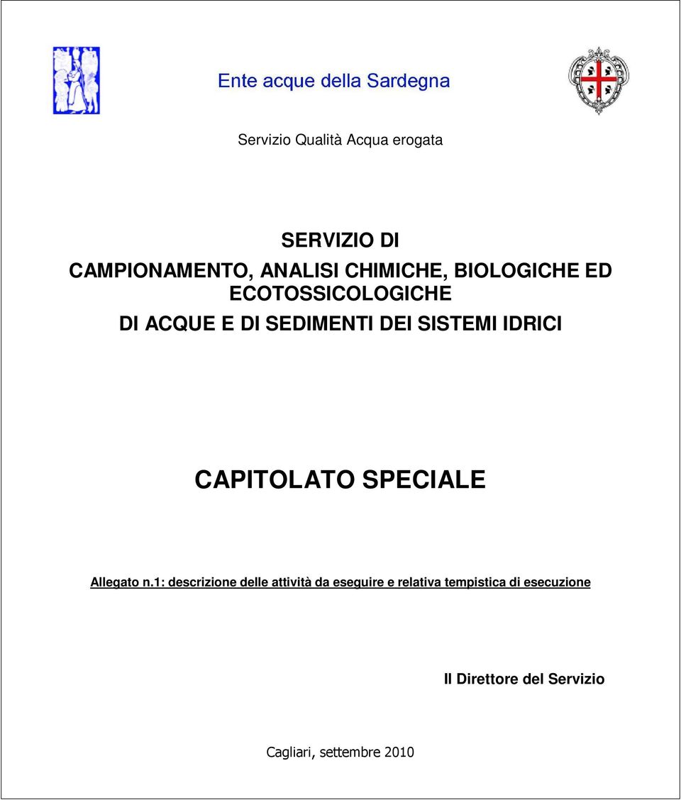 CAPITOLATO SPECIALE Allegato n.