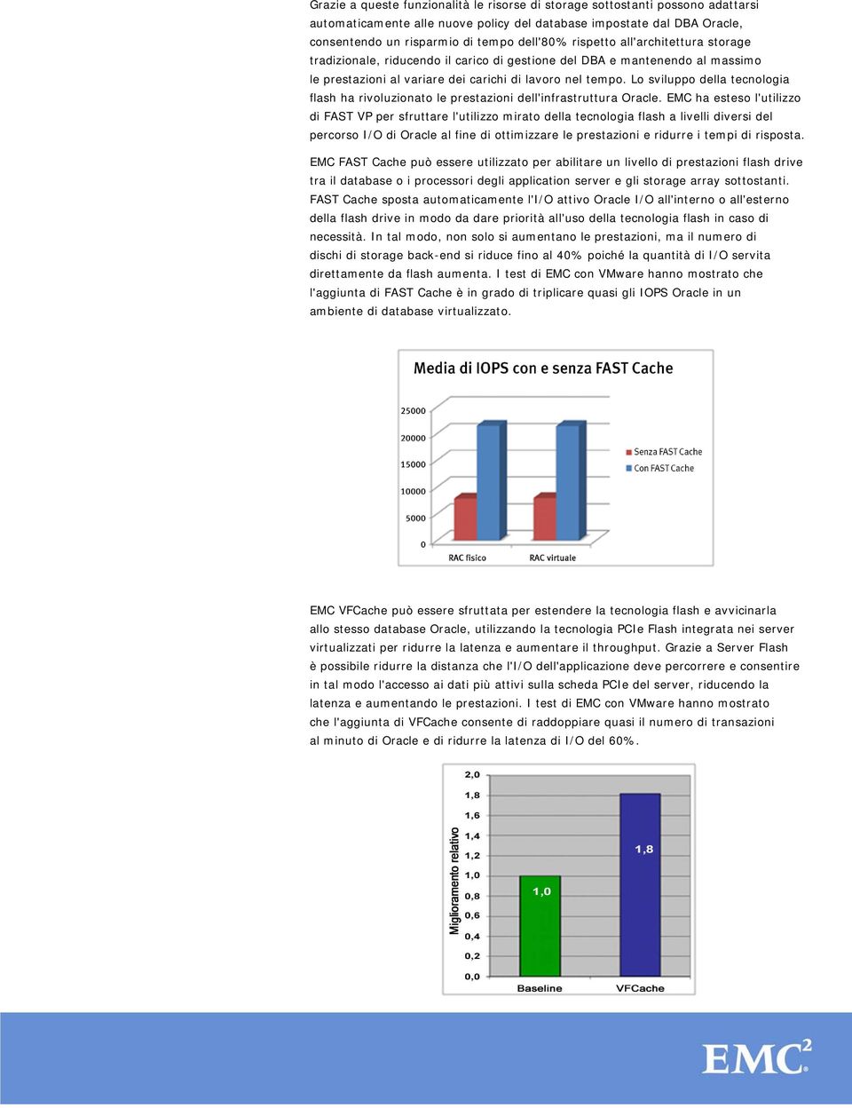 Lo sviluppo della tecnologia flash ha rivoluzionato le prestazioni dell'infrastruttura Oracle.