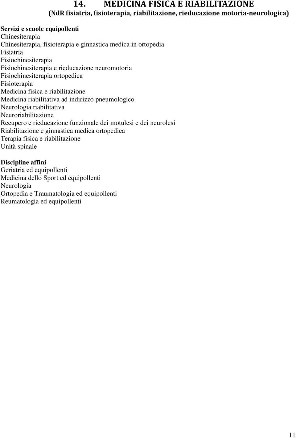 riabilitativa ad indirizzo pneumologico Neurologia riabilitativa Neuroriabilitazione Recupero e rieducazione funzionale dei motulesi e dei neurolesi Riabilitazione e ginnastica medica