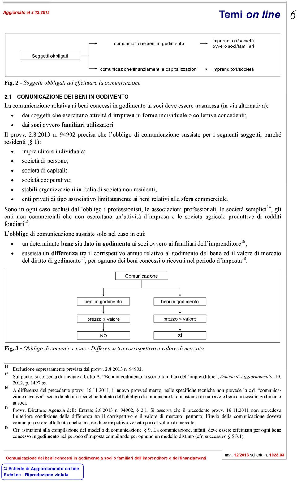 forma individuale o collettiva concedenti; dai soci ovvero familiari utilizzatori. Il provv. 2.8.2013 n.