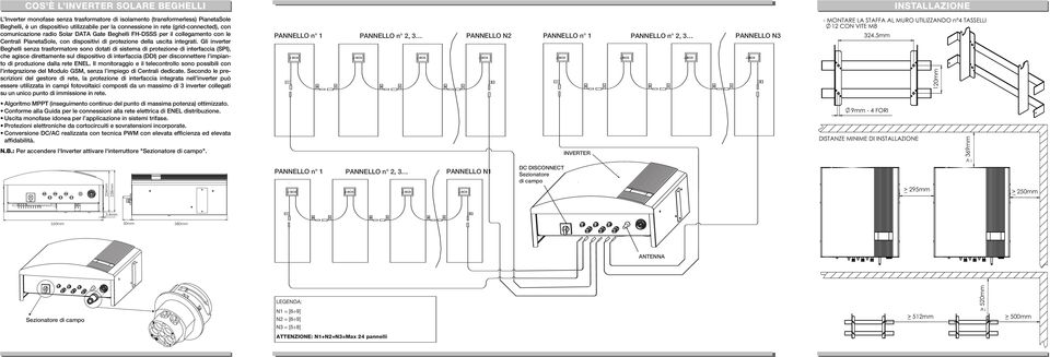 Gli inverter Beghelli senza trasformatore sono dotati di sistema di protezione di interfaccia (SPI), che agisce direttamente sul dispositivo di interfaccia (DDI) per disconnettere l impianto di
