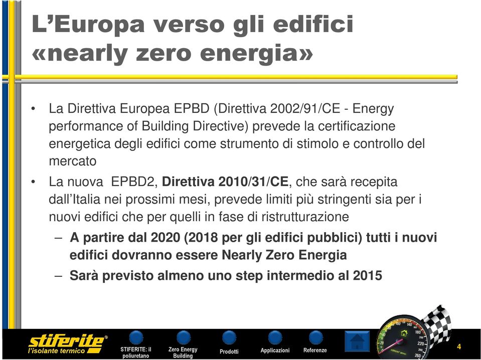 recepita dall Italia nei prossimi mesi, prevede limiti più stringenti sia per i nuovi edifici che per quelli in fase di ristrutturazione A