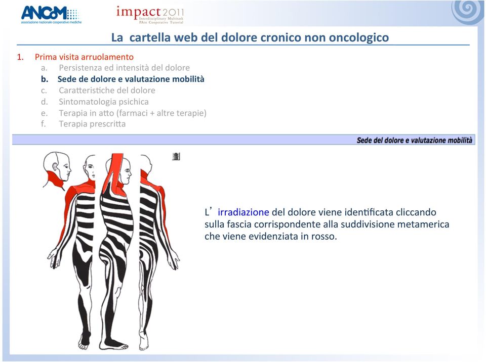 Sintomatologia psichica e. Terapia in a#o (farmaci + altre terapie) f.