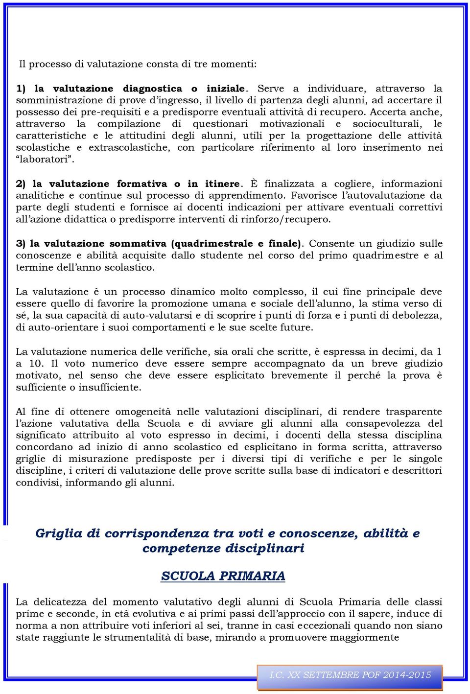 Accerta anche, attraverso la compilazione di questionari motivazionali e socioculturali, le caratteristiche e le attitudini degli alunni, utili per la progettazione delle attività scolastiche e