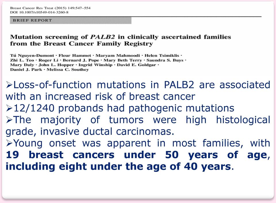 histological grade, invasive ductal carcinomas.