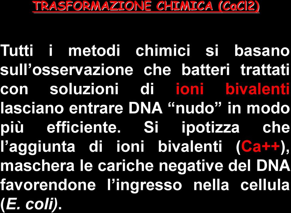 entrare DNA nudo in modo più efficiente.