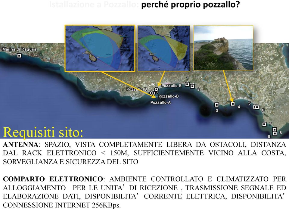 SUFFICIENTEMENTE VICINO ALLA COSTA, SORVEGLIANZA E SICUREZZA DEL SITO COMPARTO ELETTRONICO: AMBIENTE CONTROLLATO