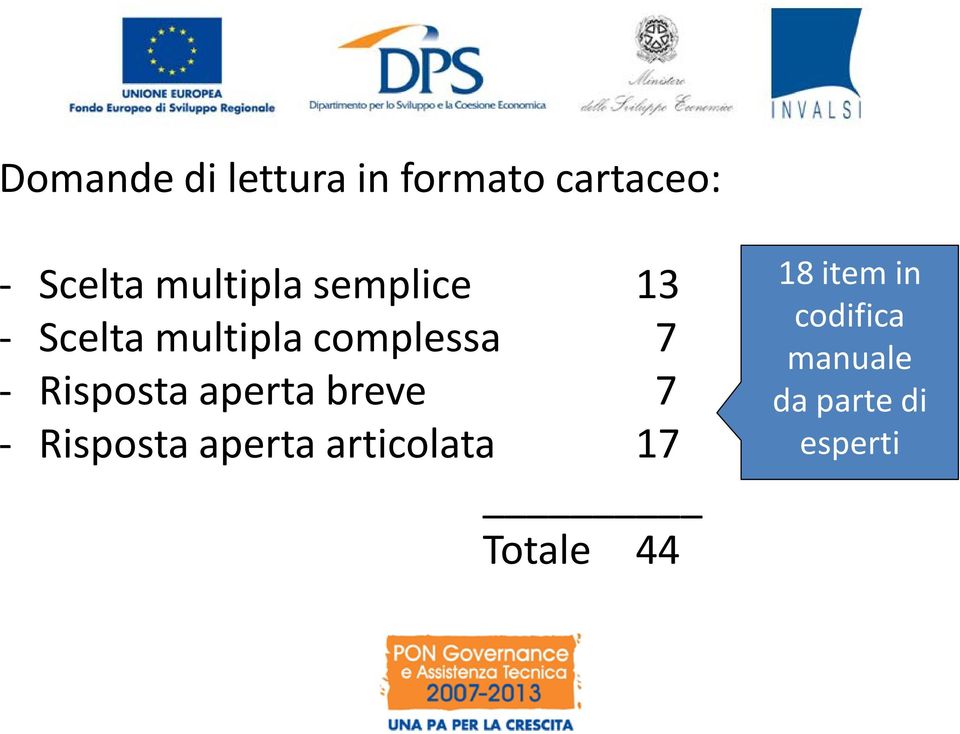 Risposta aperta breve 7 - Risposta aperta articolata