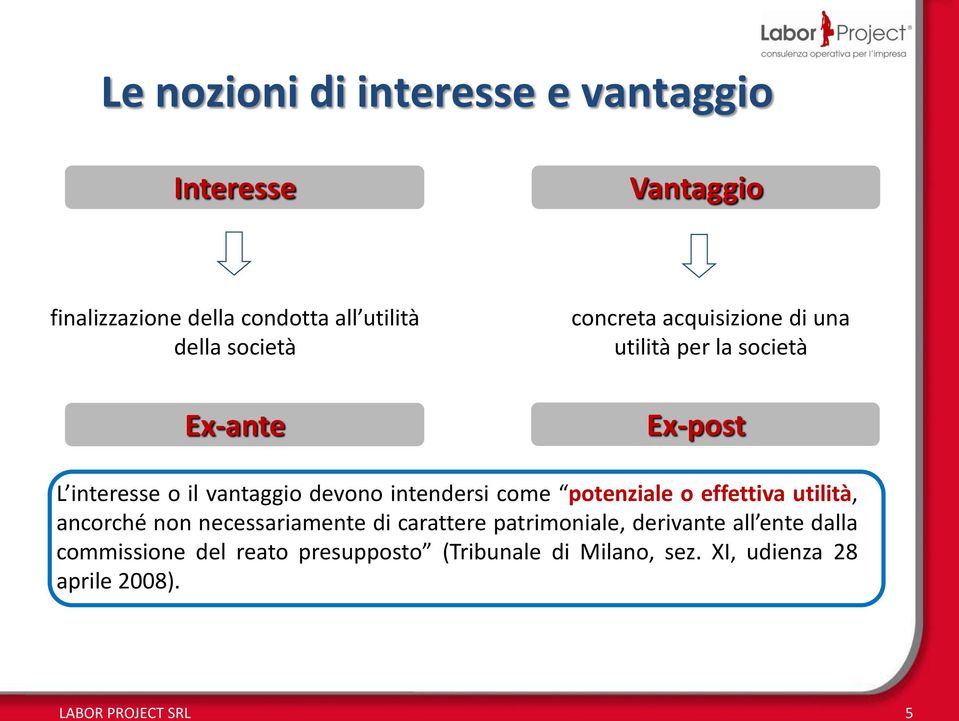 devono intendersi come potenziale o effettiva utilità, ancorché non necessariamente di carattere