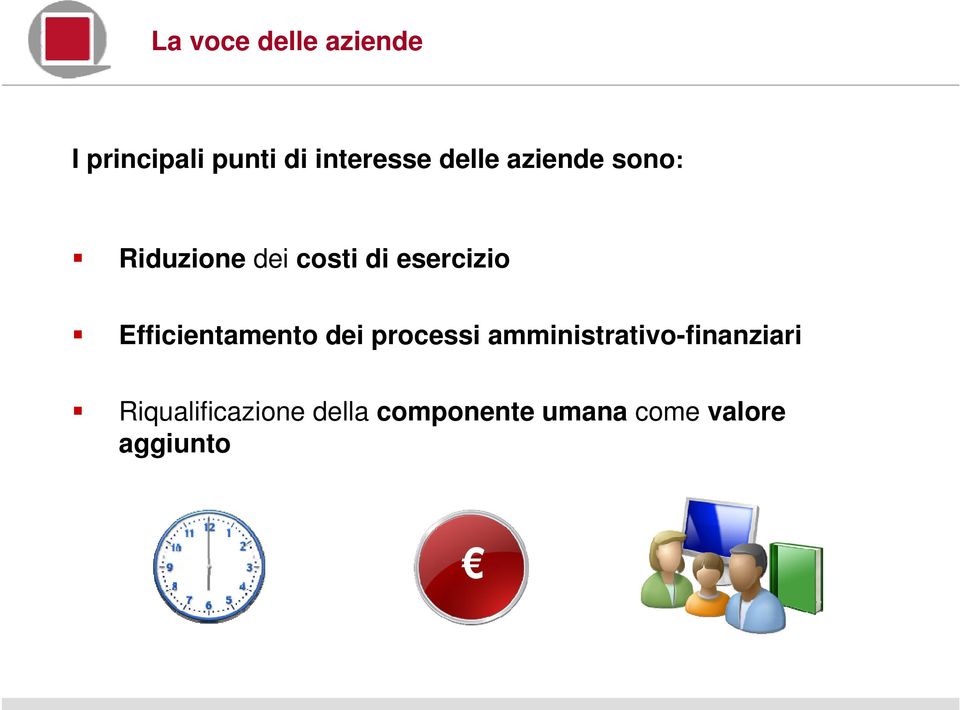 Efficientamento dei processi amministrativo-finanziari