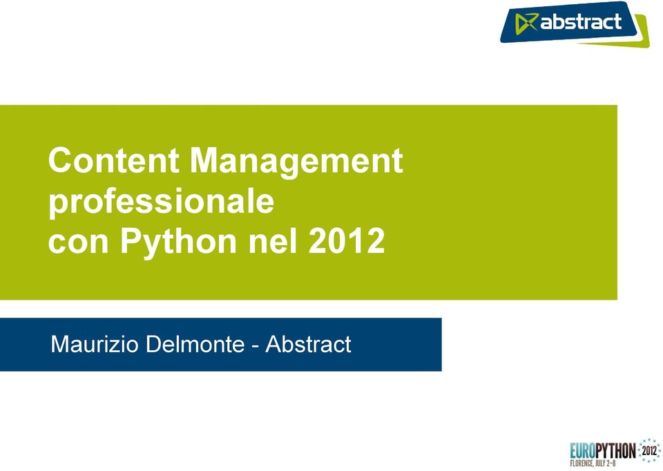 Python nel 2012