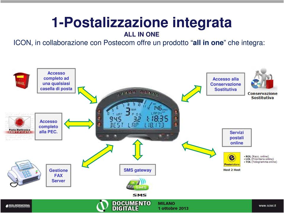 una qualsiasi casella di posta Accesso alla Conservazione Sostitutiva