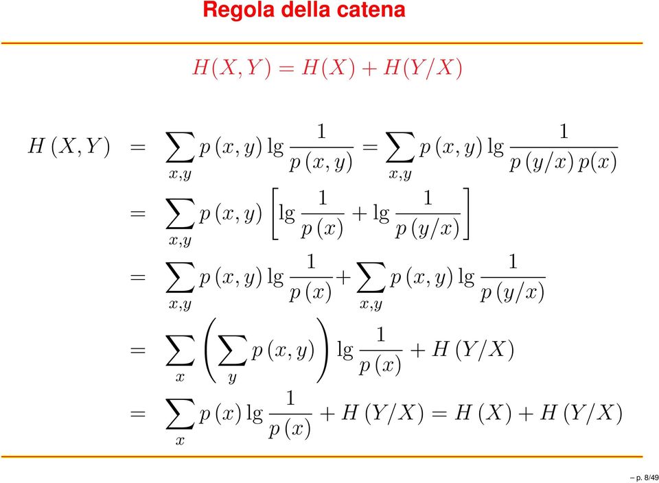 p (y/x p (x,y lg p (x + x,y ( p (x,y lg y p (x lg p (x p (x,y lg