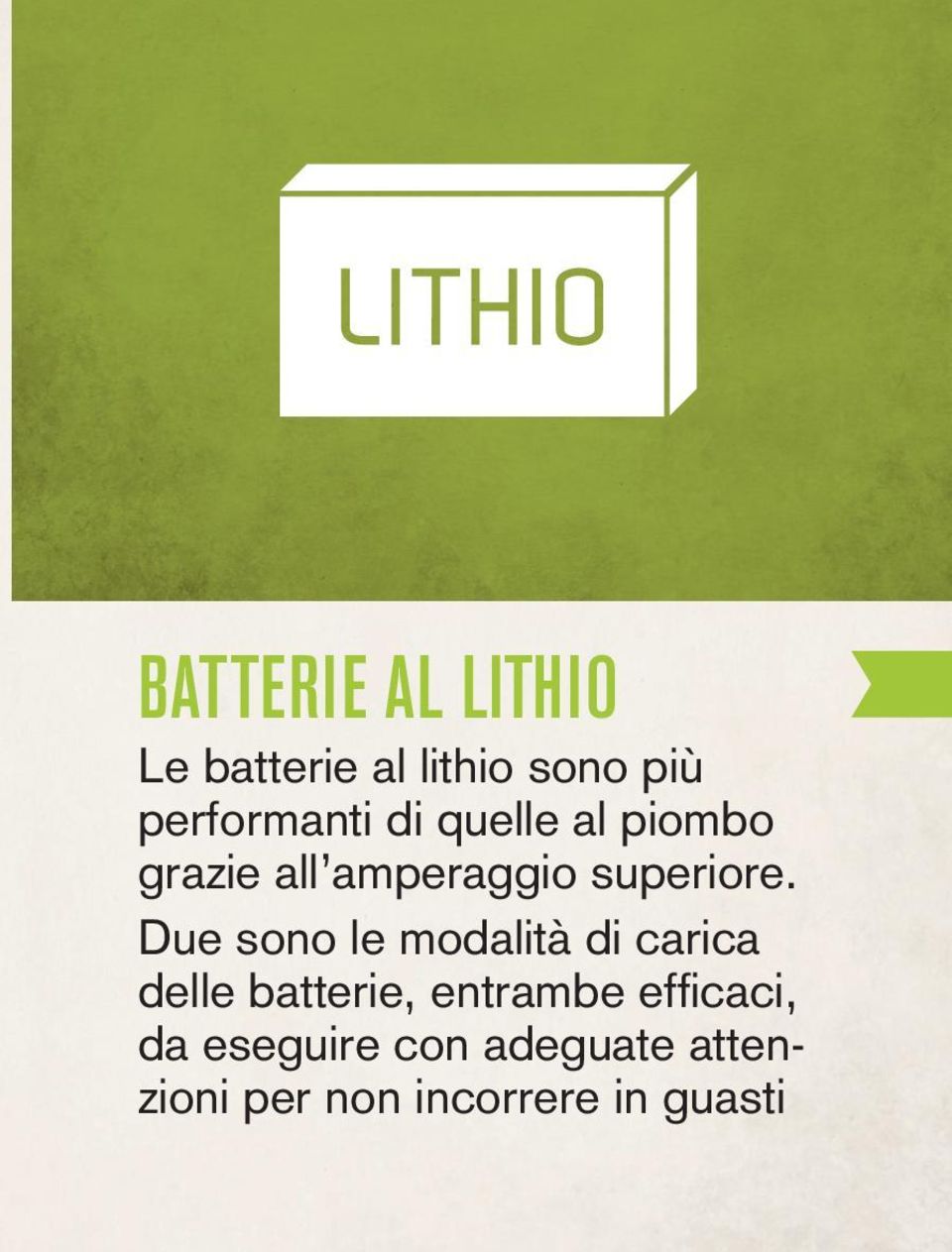 Due sono le modalità di carica delle batterie, entrambe effi