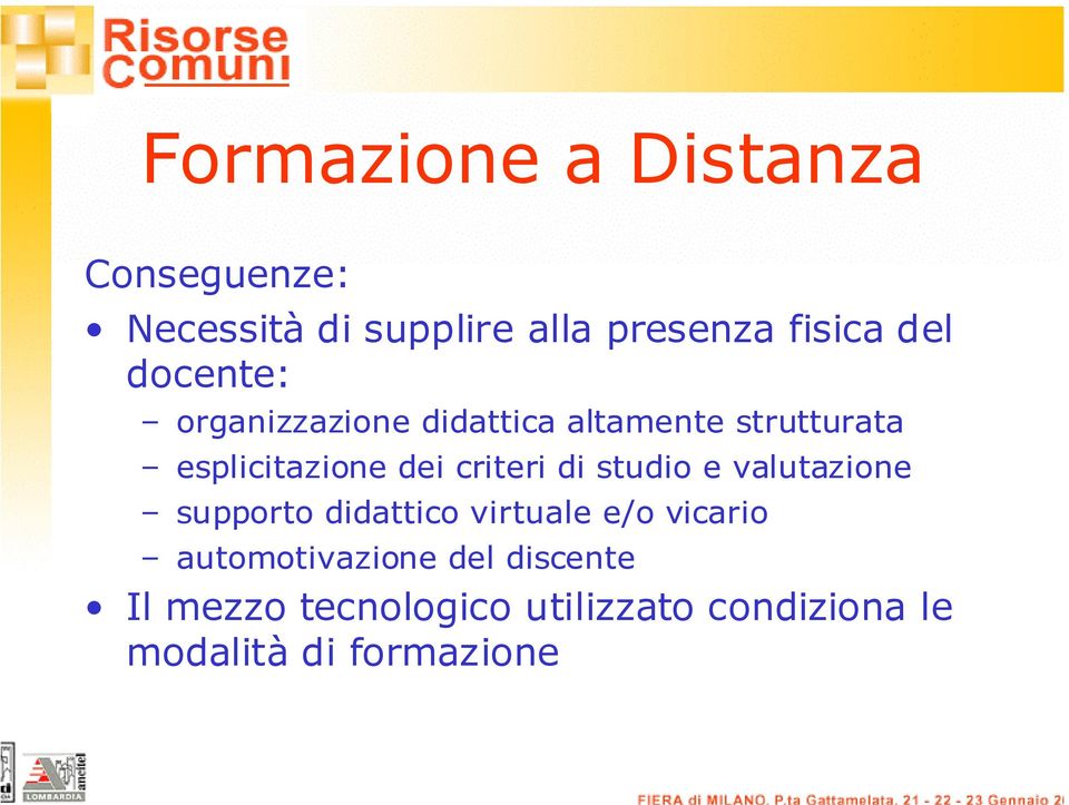 criteri di studio e valutazione supporto didattico virtuale e/o vicario