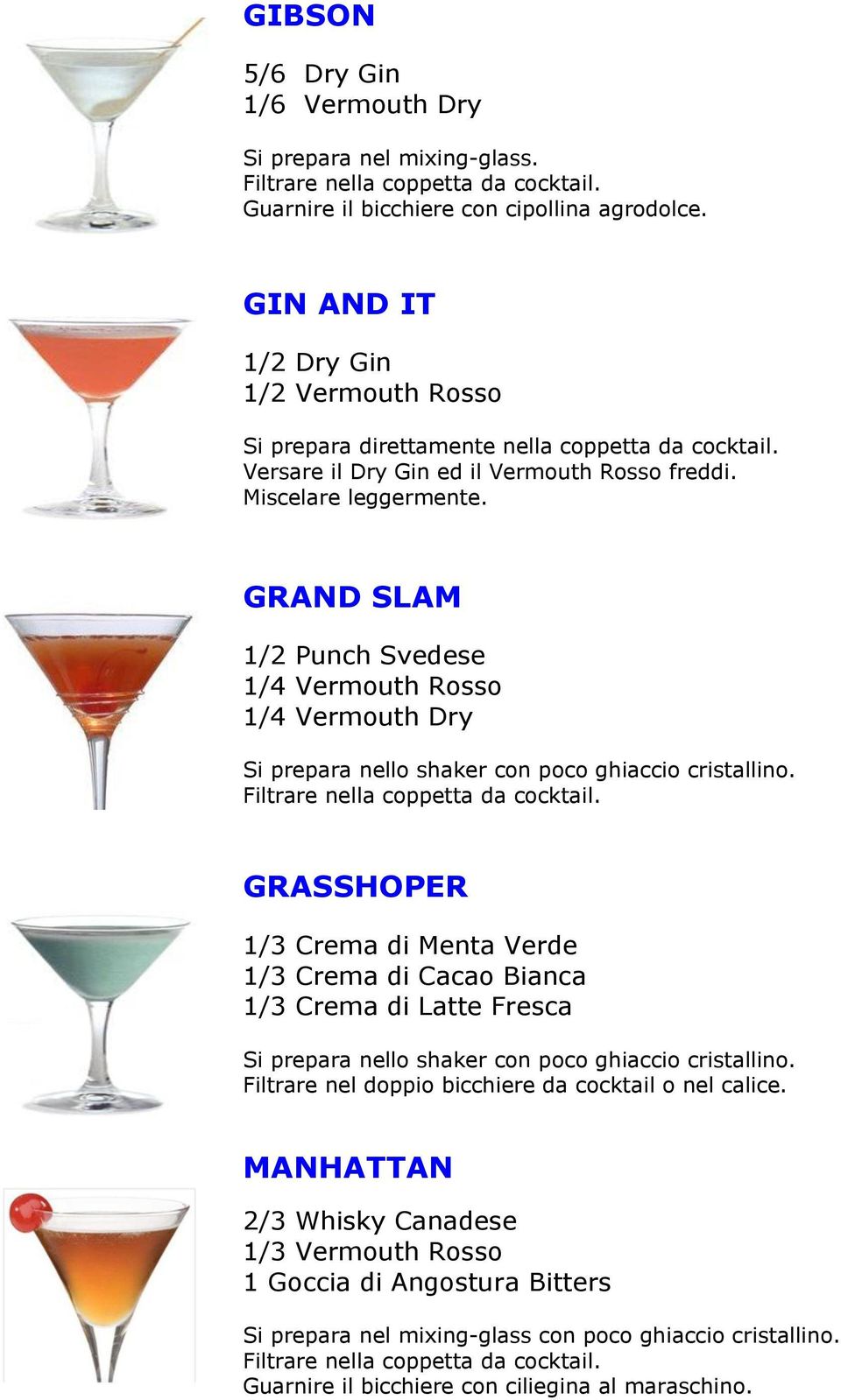 Versare il Dry Gin ed il Vermouth Rosso freddi. Miscelare leggermente.