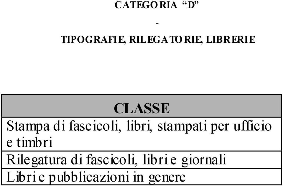 stampati per ufficio e timbri Rilegatura di