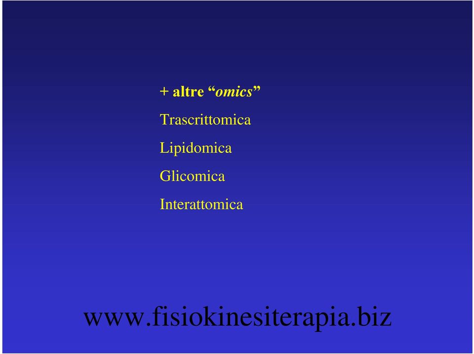 Lipidomica Glicomica