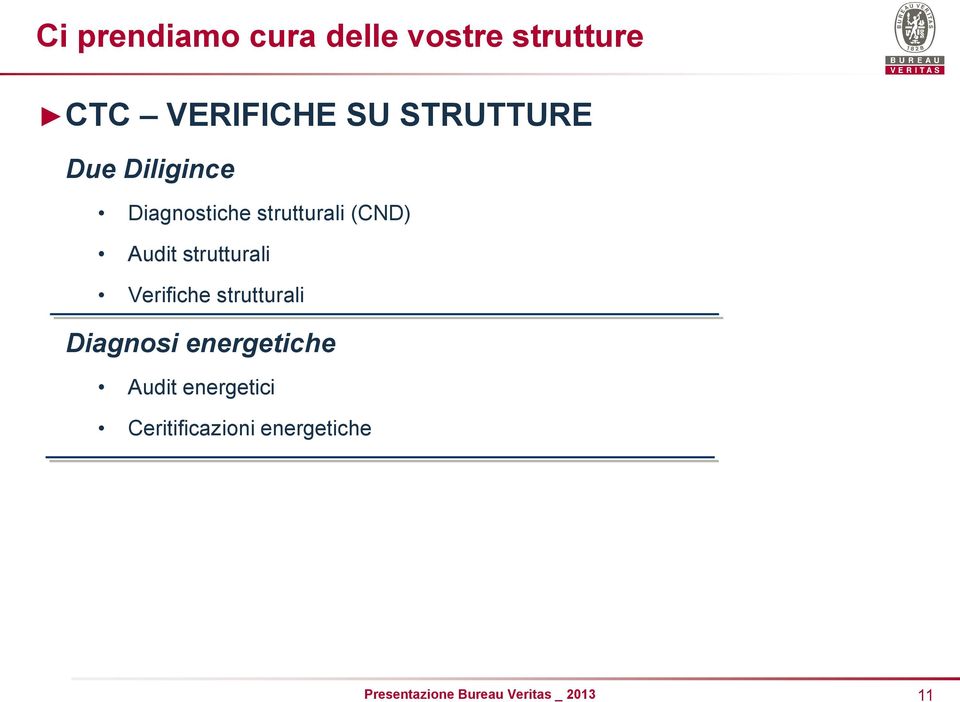 (CND) Audit strutturali Verifiche strutturali Diagnosi