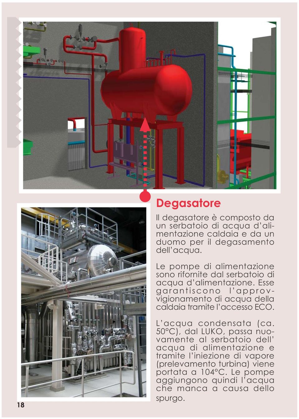 Esse garantiscono l approvvigionamento di acqua della caldaia tramite l accesso ECO. 18 L acqua condensata (ca.