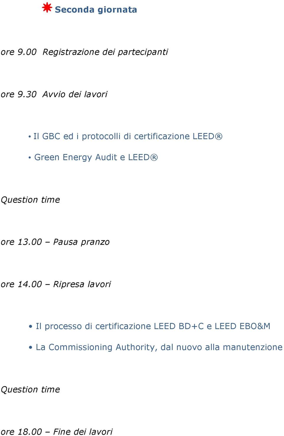 processo di certificazione LEED BD+C e LEED EBO&M