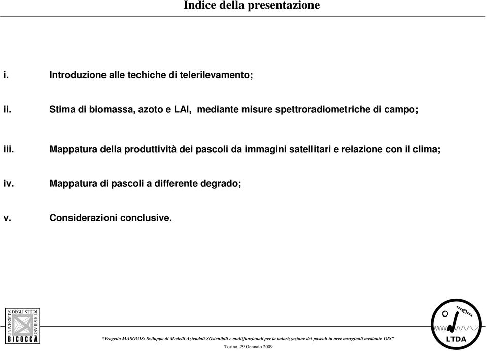 Mappatura della produttività dei pascoli da immagini satellitari e relazione con