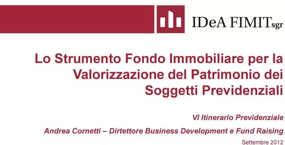 Itinerario Previdenziale Andrea Cornetti