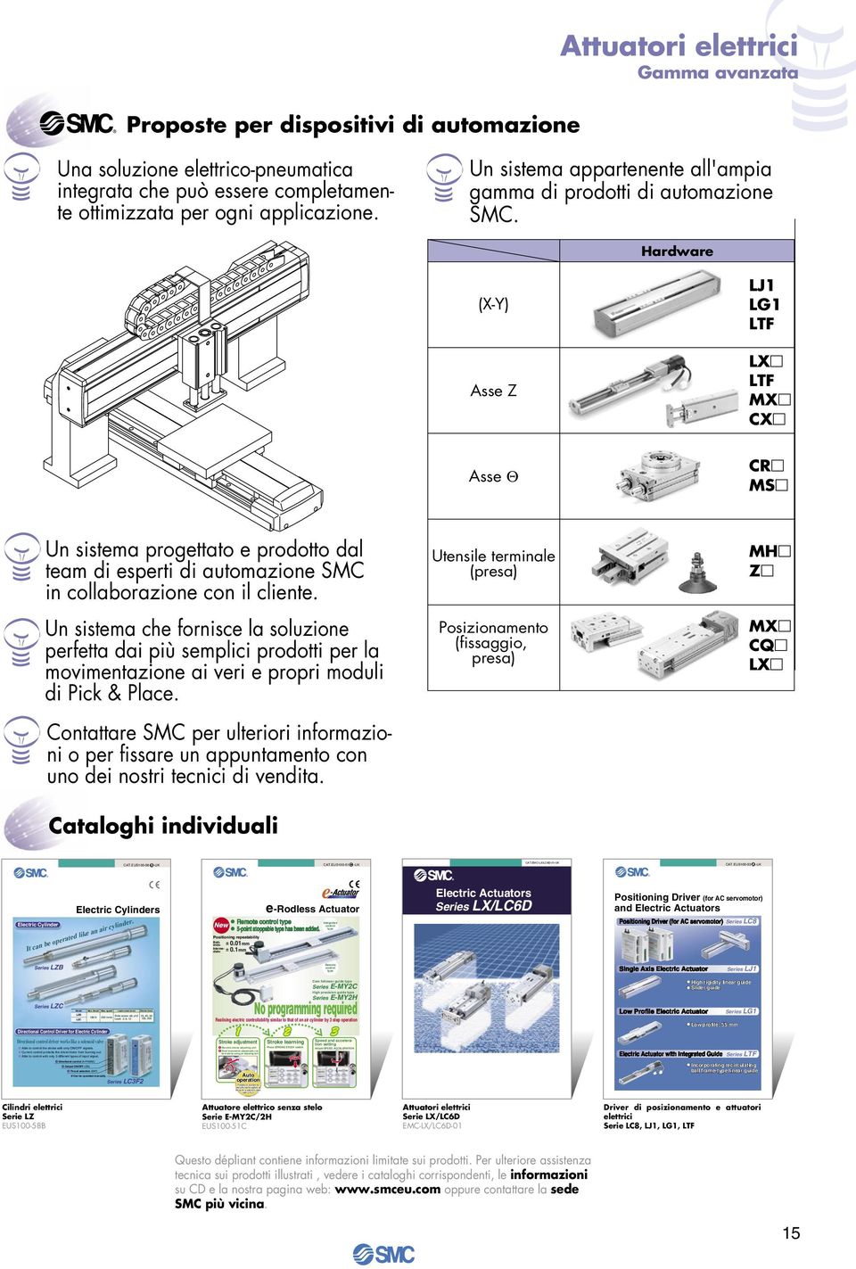 per ogni applicazione. Un sistema appartenente all'ampia gamma di prodotti di automazione SMC.