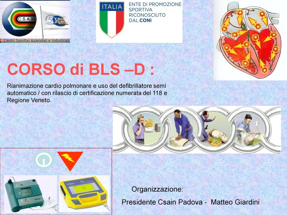 certificazione numerata del 118 e Regione Veneto.
