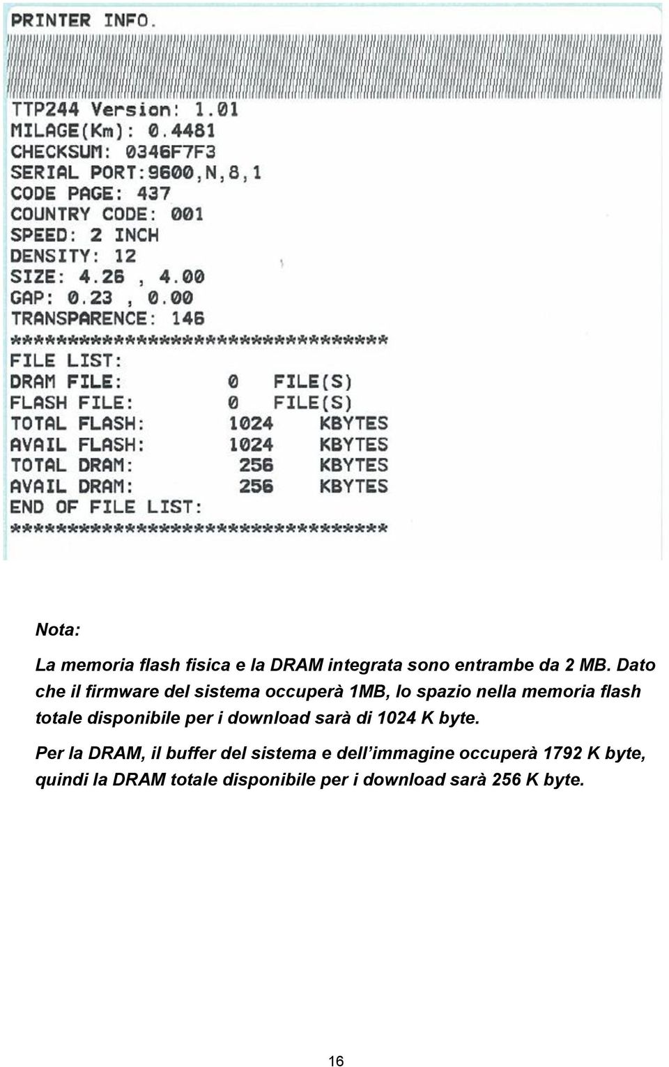 disponibile per i download sarà di 1024 K byte.